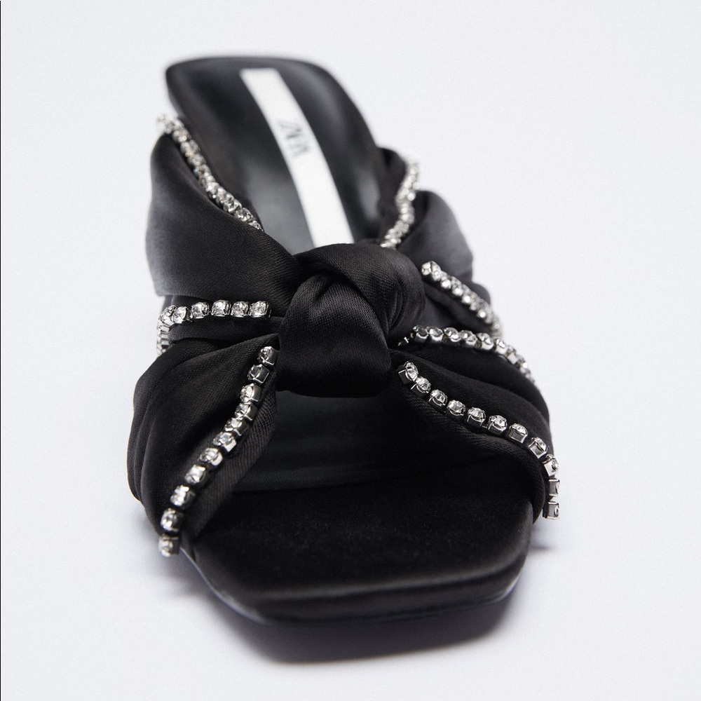 NWOT Zara Sparkly Heeled Sandals Size EU36 - Picture 2 of 12